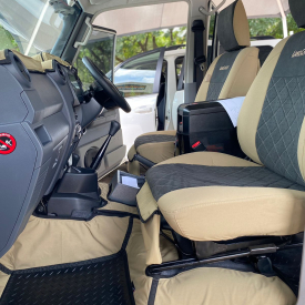 Toyota Landcruiser 70 76 79 Floormats Takla Siganture Alcantara Front