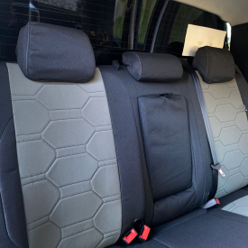 Vw Amarok Seatcovers Takla Signature Riverock Back